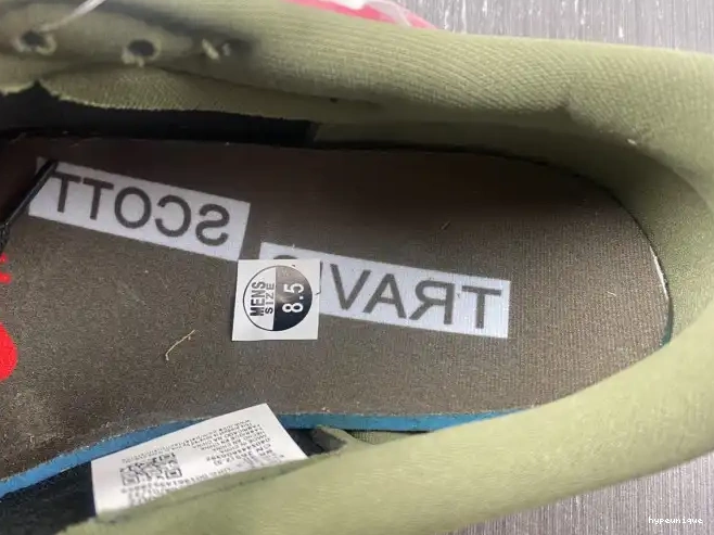 HYPE DM7866-002 OLIVE' JORDAN OG AIR 1 SP TRAVIS LOW 'BLACK X SCOTT 0325